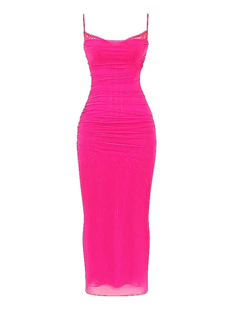 Universal Elegant Spaghetti Strap Backless Dress