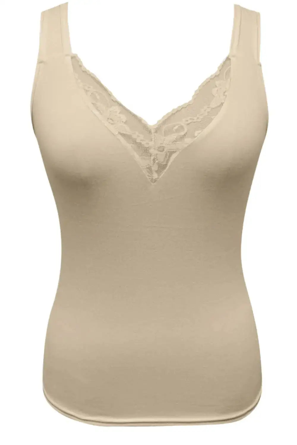 Full Size Lace Detail V-Neck Tank Top Plus Size