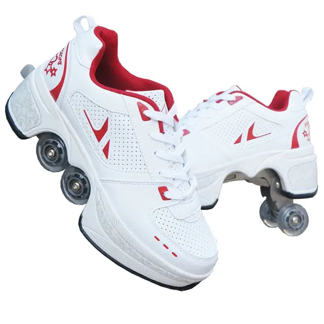 Casual Sneakers Walk Roller Skates
