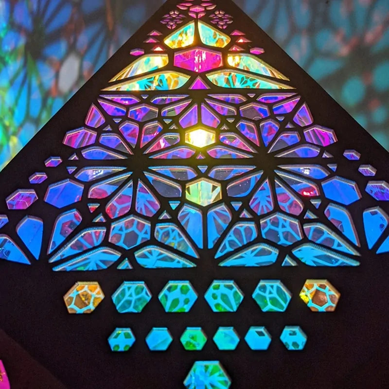 Wooden LED Projection Night Lamp
