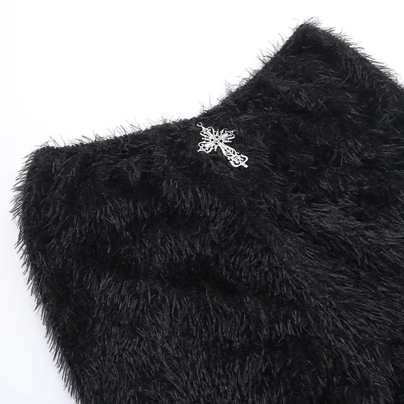 Universal Most Sacred Fuzzy Cross Charm Pants