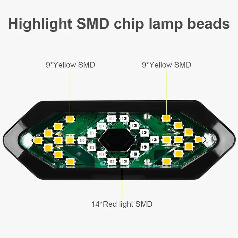 Bike Turn Signals Rear Light with Horn