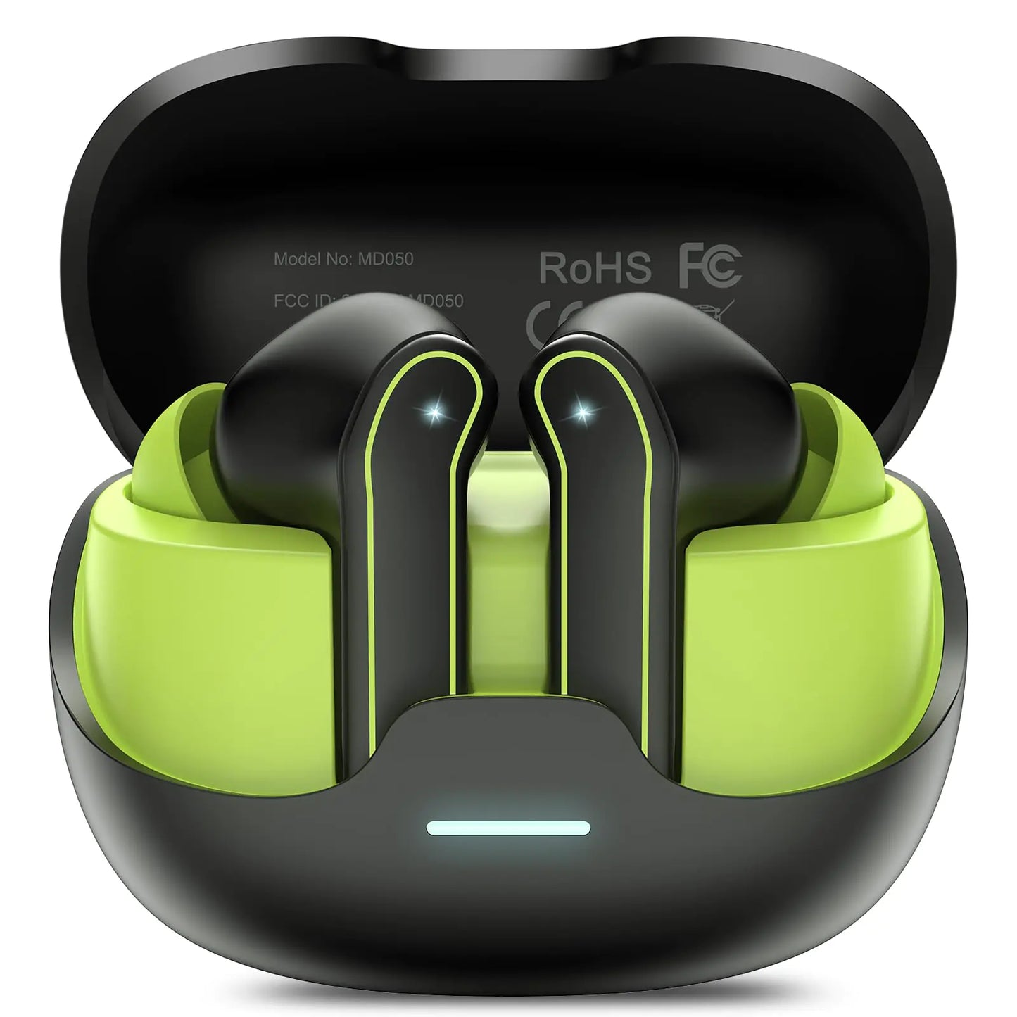 Wireless Earbuds Bluetooth 5.3 Headphones HiFi Stereo Wireless Earphones with ENC Noise Cancelling Mic IP7 Waterproof Mini Bluetooth Earbuds 48H Touch Control Ear buds for Android/iOS Black