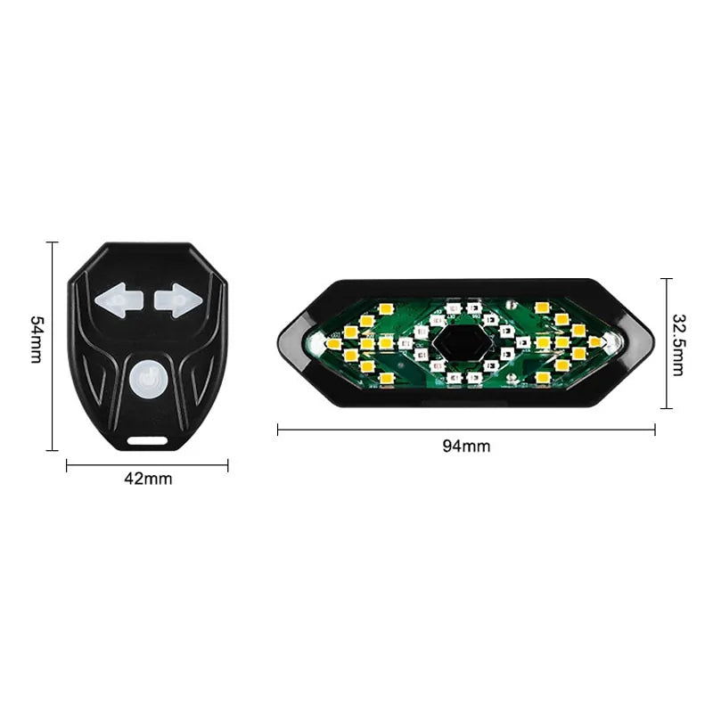 Bike Turn Signals Rear Light with Horn