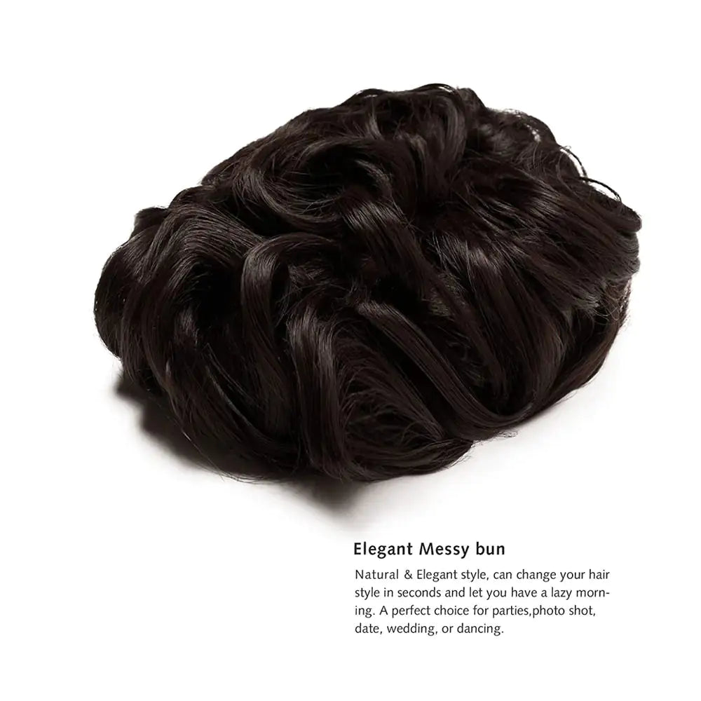 Universal Short Curls Extension Bun