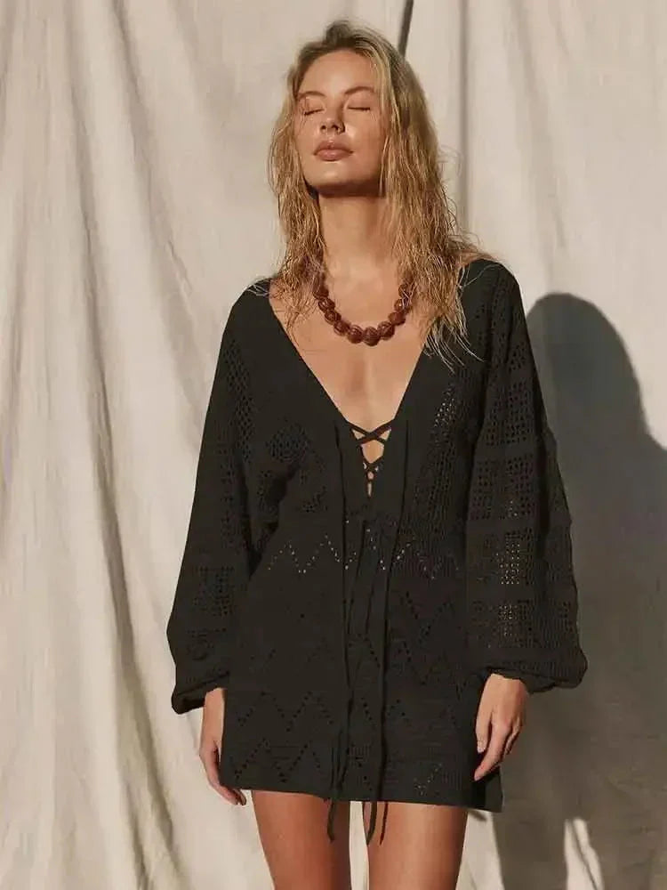 Bali Knit Beach Mini Dress