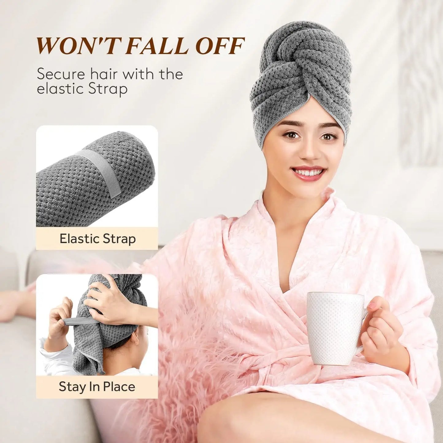 Universal Long Hair Towel Wrap