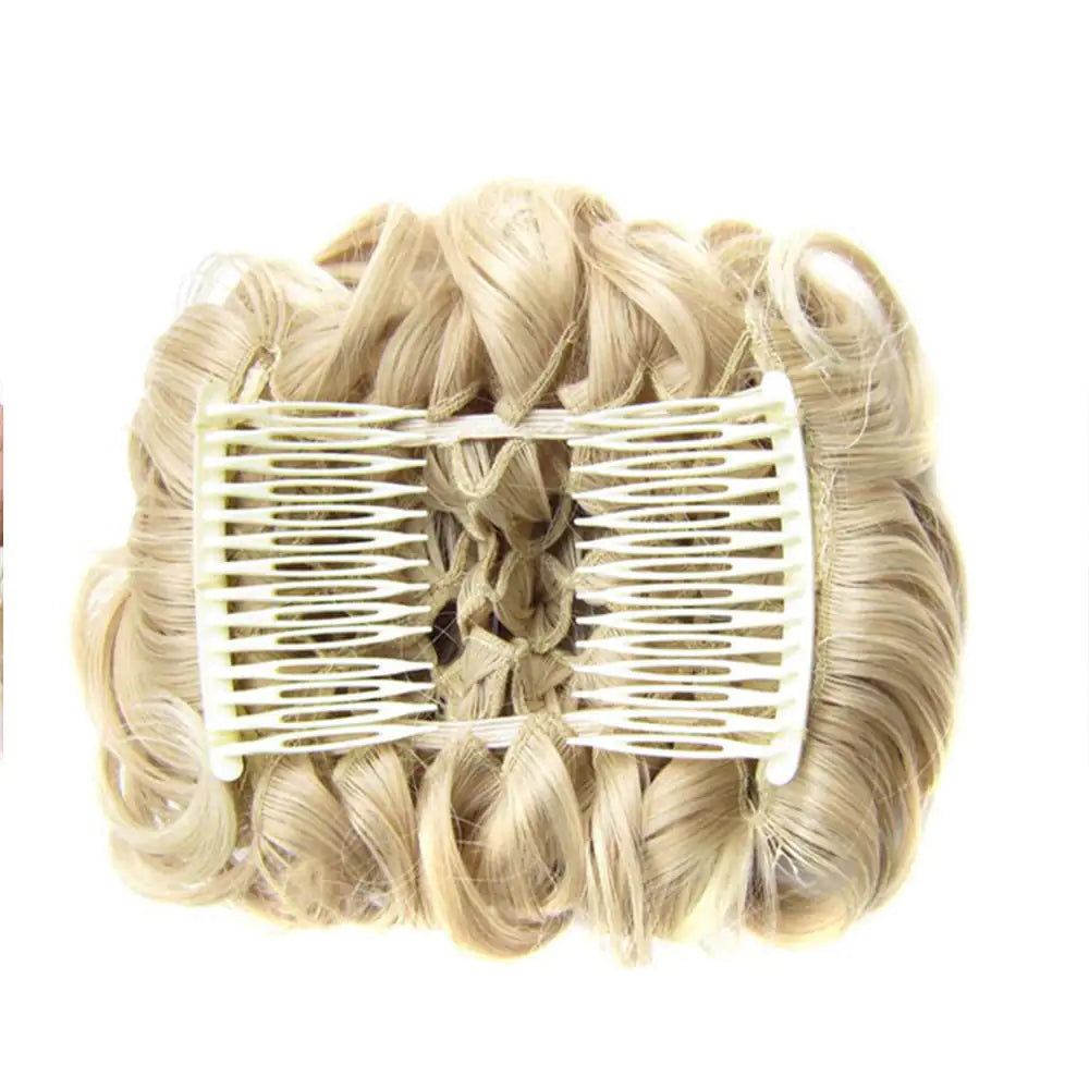 Universal Short Curls Extension Bun