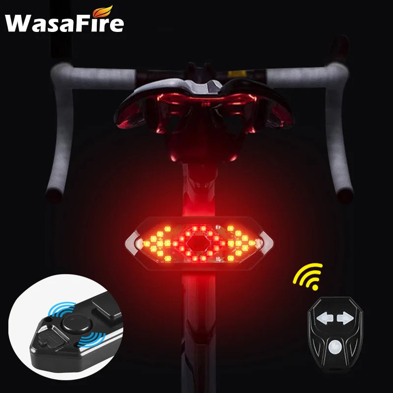 Bike Turn Signals Rear Light with Horn