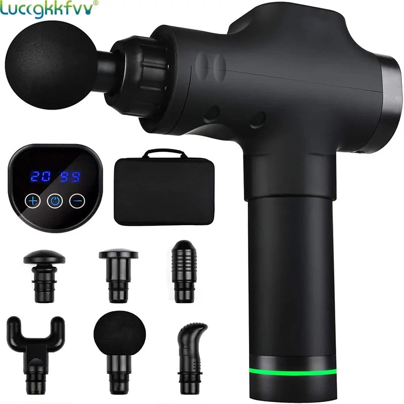 Universal LCD Display Massage Gun Deep Muscle Massager