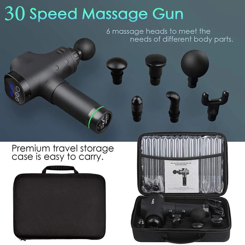 Universal LCD Display Massage Gun Deep Muscle Massager