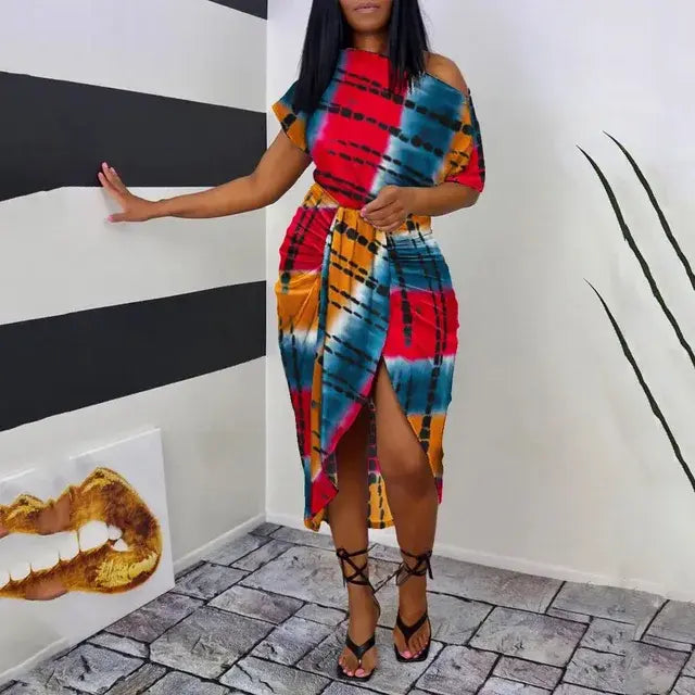 Universal Dress Women Summer Sexy Stripe