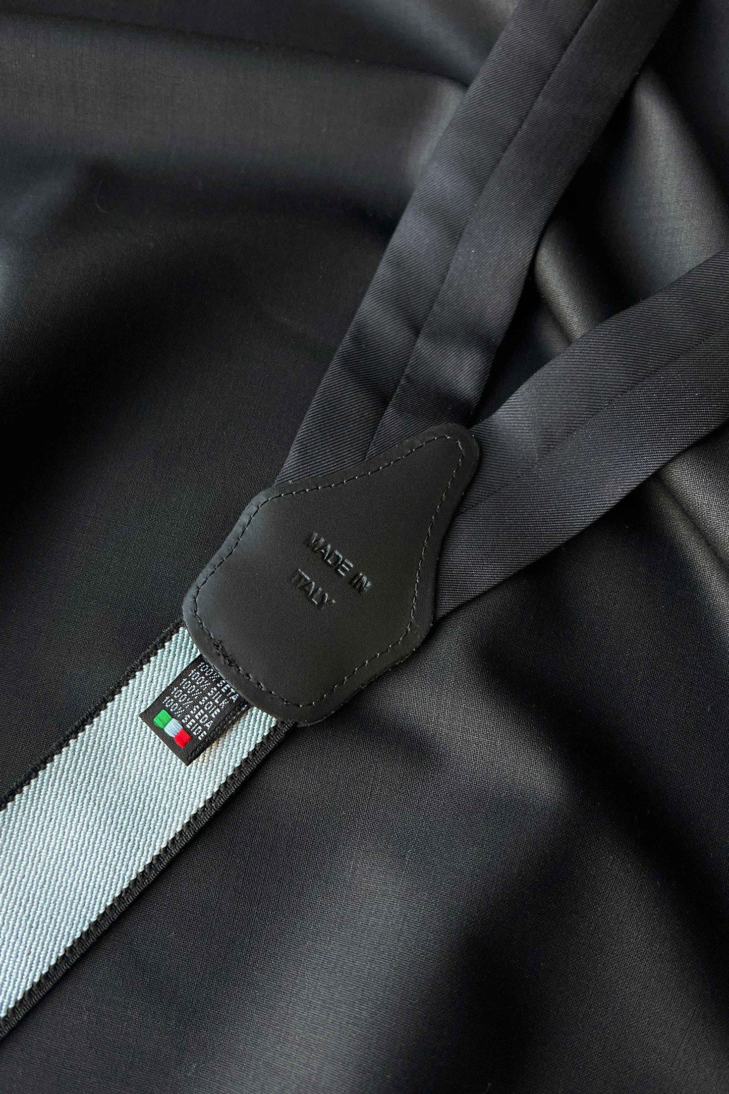Liza Black Ultra-Fine Virgin Wool Suspenders