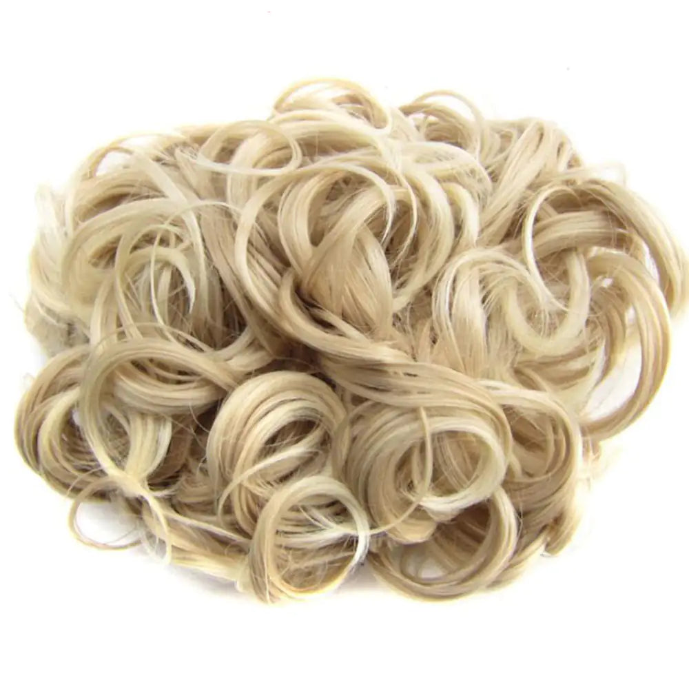 Universal Short Curls Extension Bun