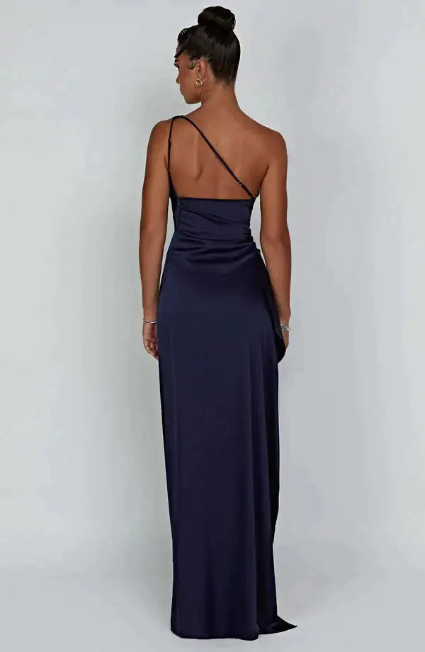 Universal Satin One-Shoulder Sexy Prom Dresses