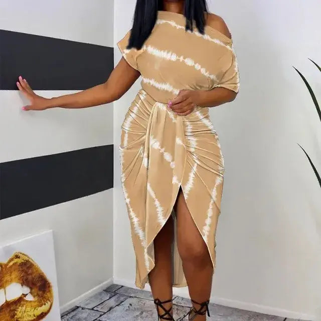Universal Dress Women Summer Sexy Stripe