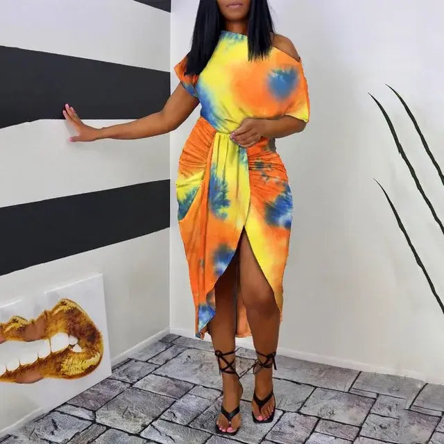 Universal Dress Women Summer Sexy Stripe