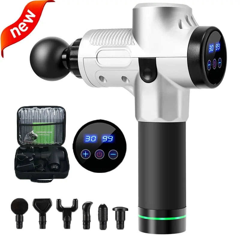 Universal LCD Display Massage Gun Deep Muscle Massager