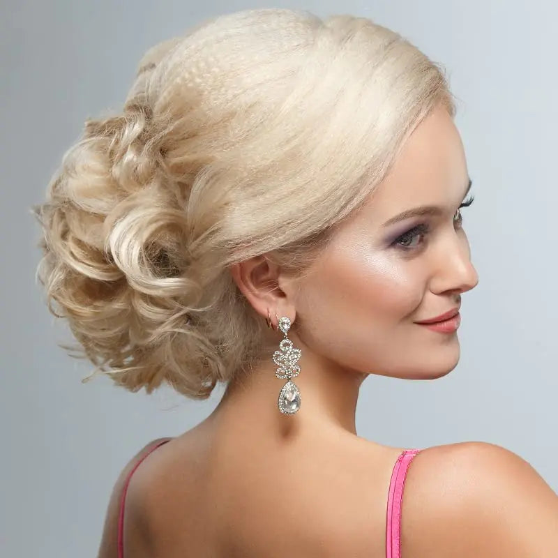 Universal Short Curls Extension Bun