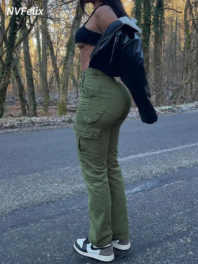 Universal High Waist Cargo Pants Stylish
