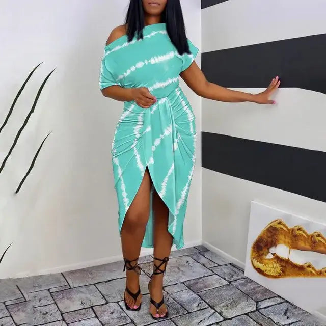 Universal Dress Women Summer Sexy Stripe