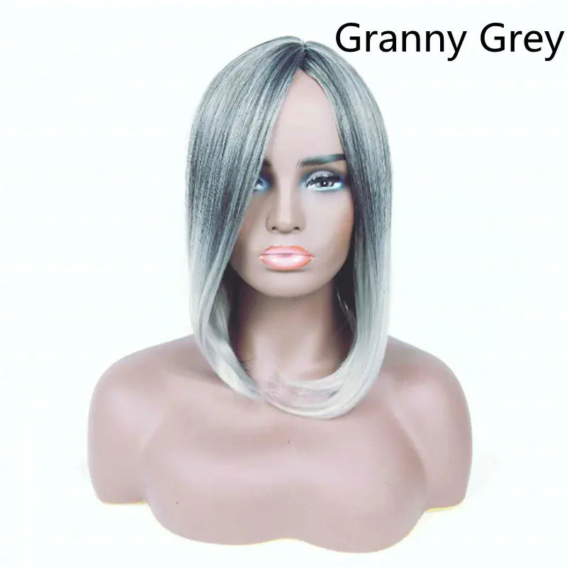 Gradient Long Straight Hair High-Temperature Wig