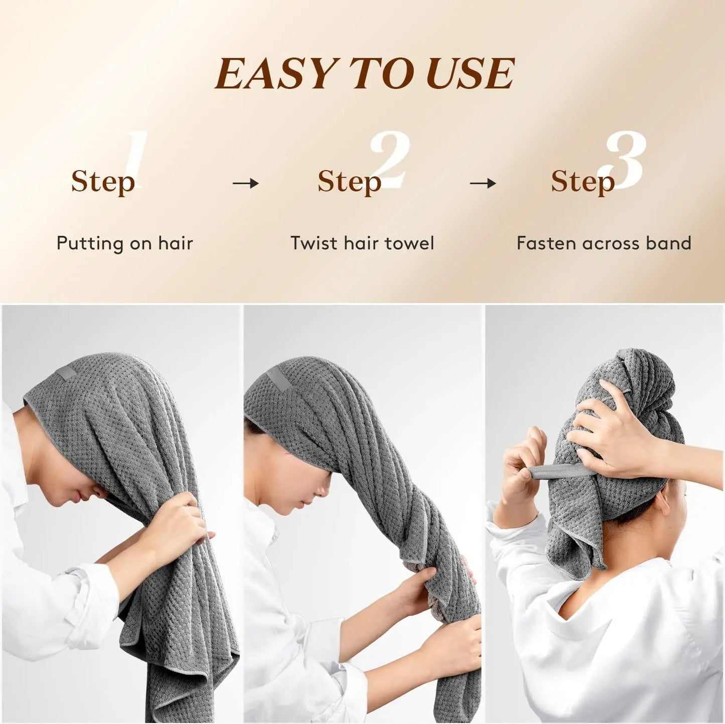 Universal Long Hair Towel Wrap