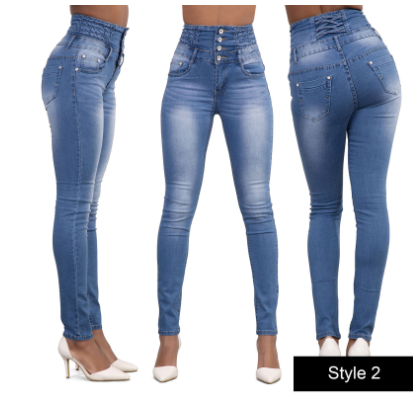 High-Waisted Skinny Jeans for Autumn and Winter