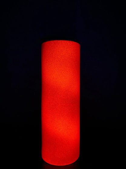 Glow in the Dark Tumbler: Color Changing 20oz Steel Cup