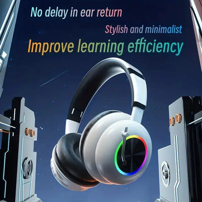 Kids Wireless Earphones with RGB Lighting & Microphone