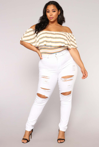 Black Raw Hem Skinny Jeans with Ripped Holes and Pockets