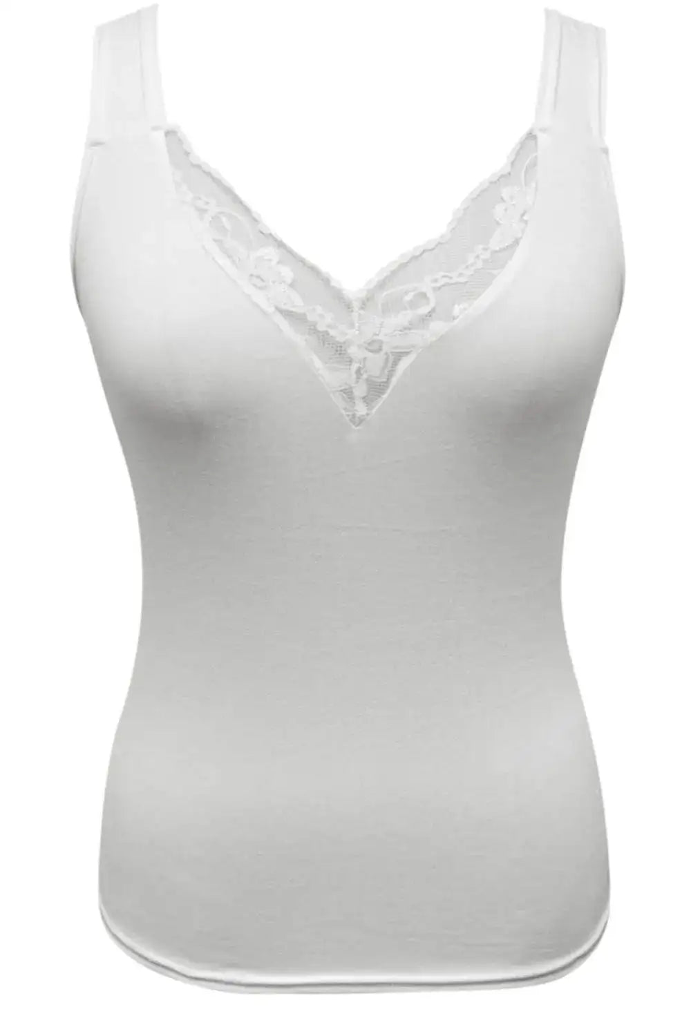 Full Size Lace Detail V-Neck Tank Top Plus Size
