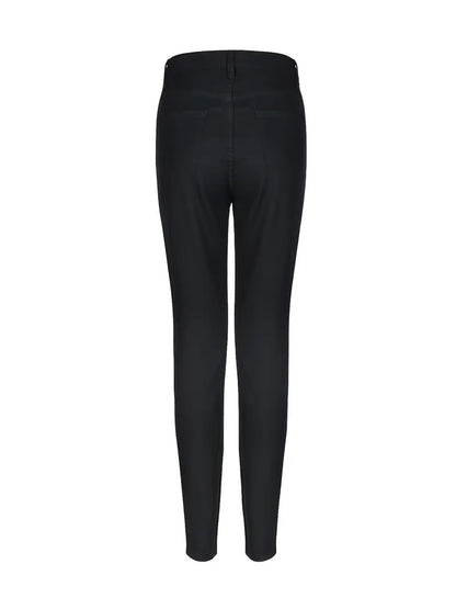 Women's Black High Waist Skinny Jeans with Pockets