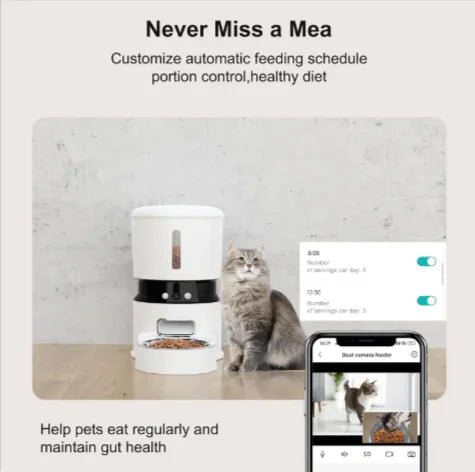 1080P Smart Pet Feeder with Camera