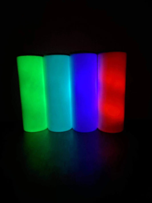 Glow in the Dark Tumbler: Color Changing 20oz Steel Cup