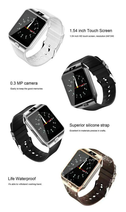 Bluetooth Smart Watch w/Camera Waterproof Phone Mate For Android Samsung iPhone