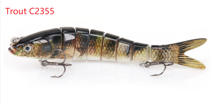8-Section Trout Lure Hard Bait Fishing Tackle