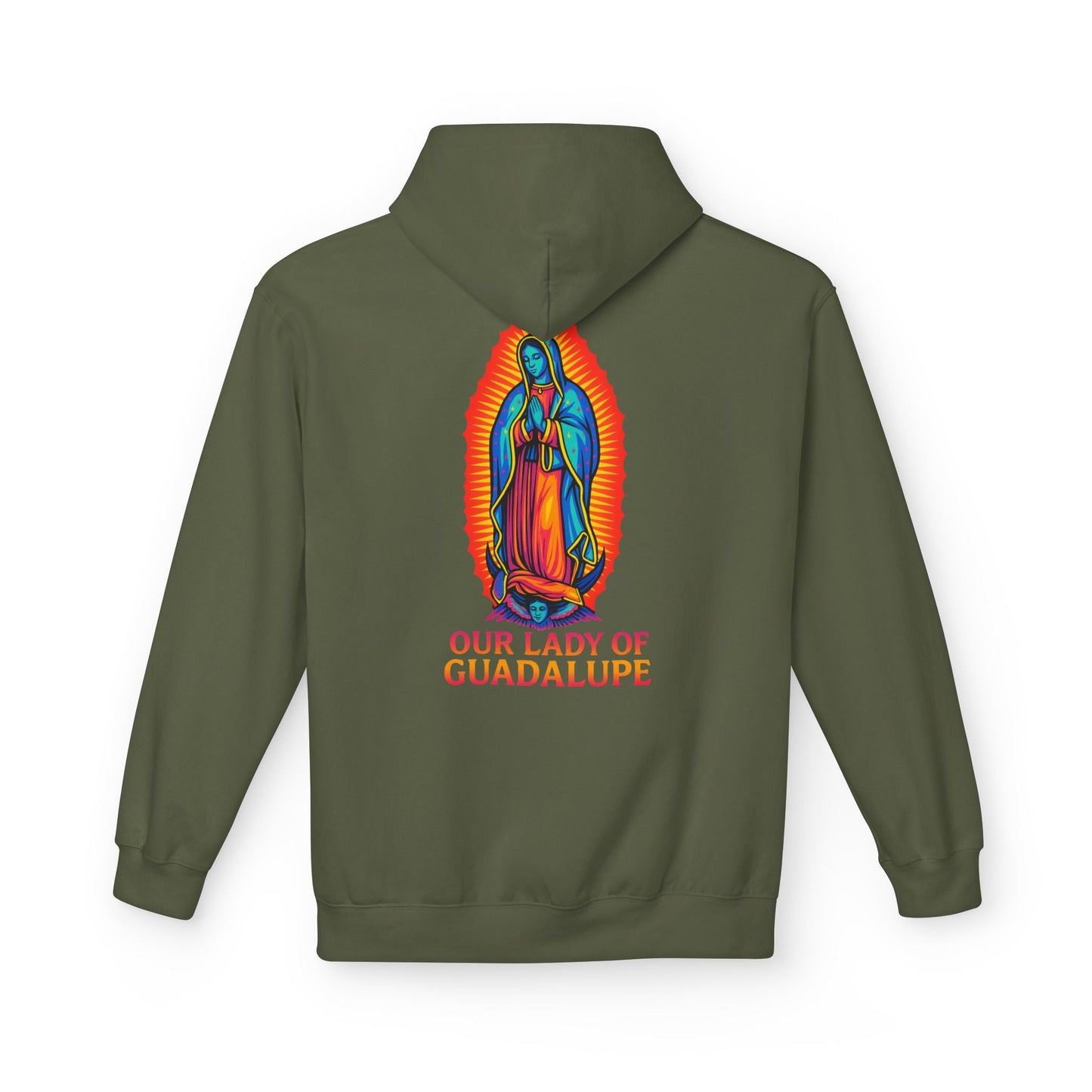 Our Lady of Guadalupe Hoodie | Virgin Mary Hoodie | Catholic Streetwear | Faith Graphic Hoodie | Guadalupe Sweatshirt