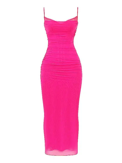 Universal Elegant Spaghetti Strap Backless Dress