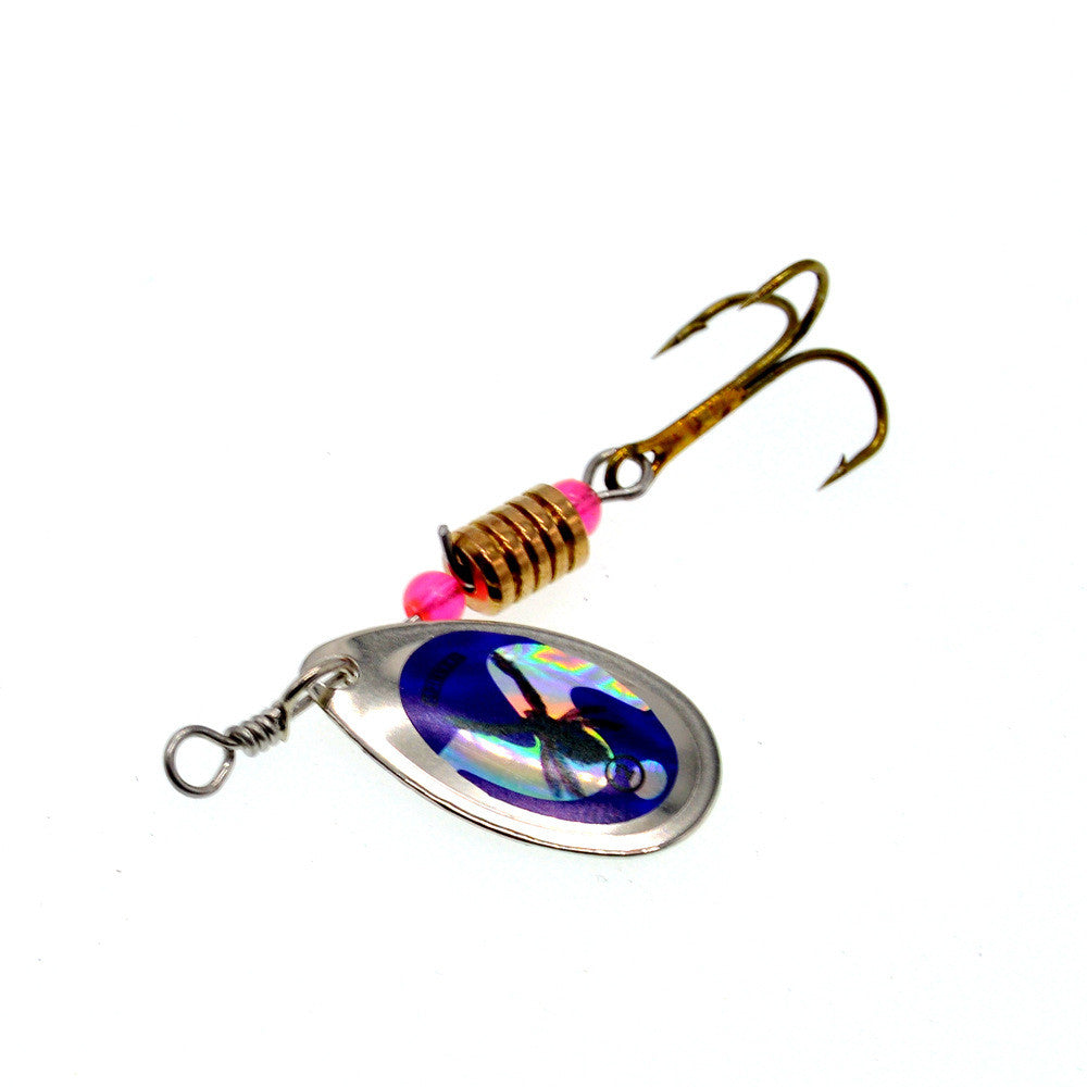 Rotating Metal Glitter Fishing Lure Bait Tackle