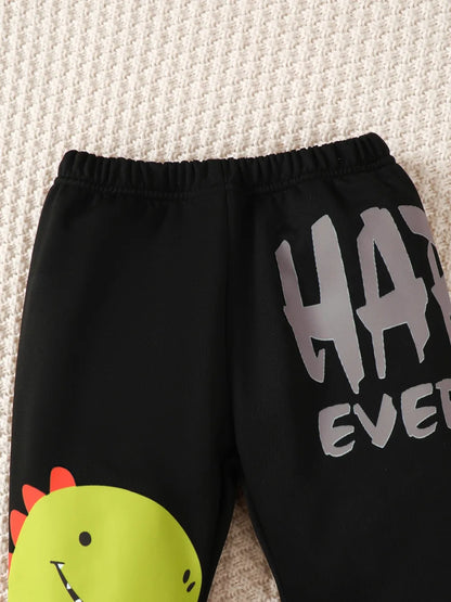 Children's Dinosaur Graphic Sweatshirt and Pants Set