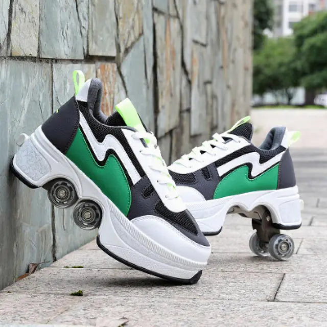 Casual Sneakers Walk Roller Skates