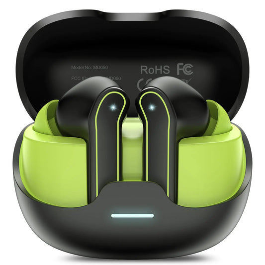 Wireless Earbuds Bluetooth 5.3 Headphones HiFi Stereo Wireless Earphones with ENC Noise Cancelling Mic IP7 Waterproof Mini Bluetooth Earbuds 48H Touch Control Ear buds for Android/iOS Black