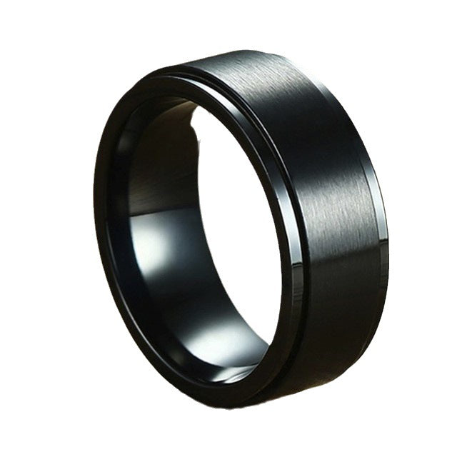 Classic Stainless Steel Spinner Ring for Stress Relief