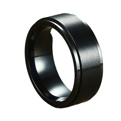 Classic Stainless Steel Spinner Ring for Stress Relief