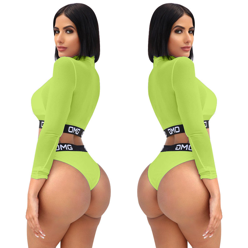 Women's Sexy Bikini Mesh 3-Piece Set for Sale