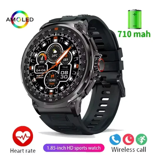 2024 Military-Grade GPS Smartwatch for Men With Blood Pressure & Oxygen Monitoring