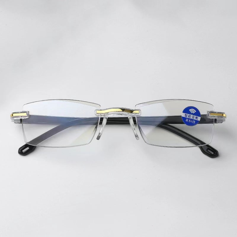 Smart Adjustable Reading Glasses with Anti-Blue Light
