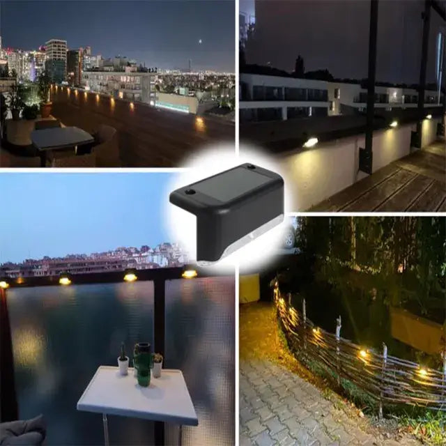 Universal Warm White LED Solar Step Lamp