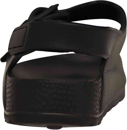 Norty 2-Strap Slide Sandal for Kids - Black Strap
